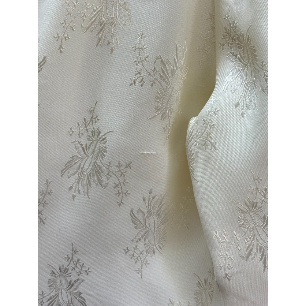 Vintage Ivory Jacquard Blouse Cottagecore Romantic‎ Boho Long Sleeve You Babes - Picture 9 of 16